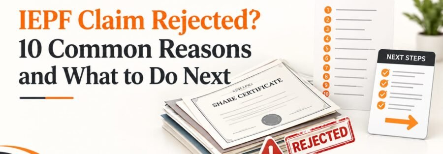 IEPF Claim Rejected